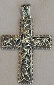 Angela by John Hardy .925 & 14kt Cross Pendant